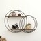 Vintiquewise Modern Decorative Wall Shelf - Stylish Multi-Functional Metal Display for Entryways, Bathrooms, Bedrooms, Living Rooms, and Offices